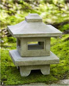 Cast Stone Oriental Lantern